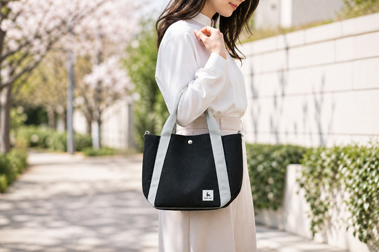 NL ヘマ・スタイ ランチトート【ノルディックブラック】（NL Hemma Stig Lunch totebag - Nordic Black color) NL-HS-001