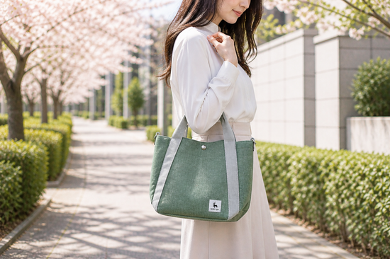 NL ヘマ・スタイ ランチトート【セージグリーン】（NL Hemma Stig Lunch totebag - Sage Green color) NL-HS-003