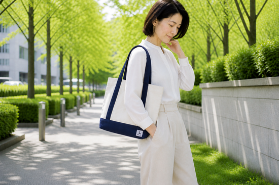 NL ロ・フィーカ トートバッグ【フィヨルドブルー】（NL Ro Fika Totebag - Fjord blue color) NL-RF-002